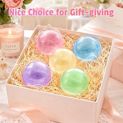 Coconut Oil Squishy, Coconut Oil Stress Ball, Slow Rising Squeeze Luck Squishies, Sensory Fidget Oil Ball Toy for Kids and Adults Party Favors Birthday Gift (Pink) thumbnail 7