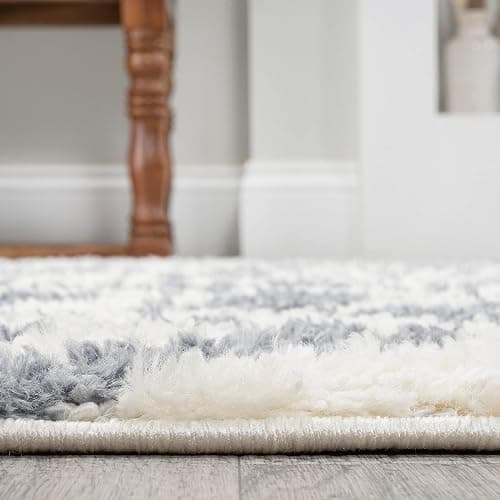 JONATHAN Y Trellis High-Low Cream/Gray Indoor Area Rug 4X6 ft, Astrid Retro for Living Room, Bedroom, Kitchen, Office, Easy-Cleaning, High Traffic, Pet-Friendly, Non-Shedding SNT103B-4 thumbnail 6