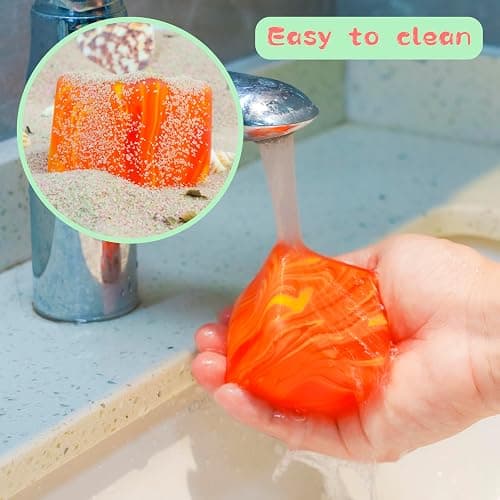 Slow Rising Stress Cube , Dough Stress Balls Soft Fidget Squishy Toys for Anxiety Relief, Pull Stretch Classroom Prize Party Favors Toys for Kids thumbnail 2