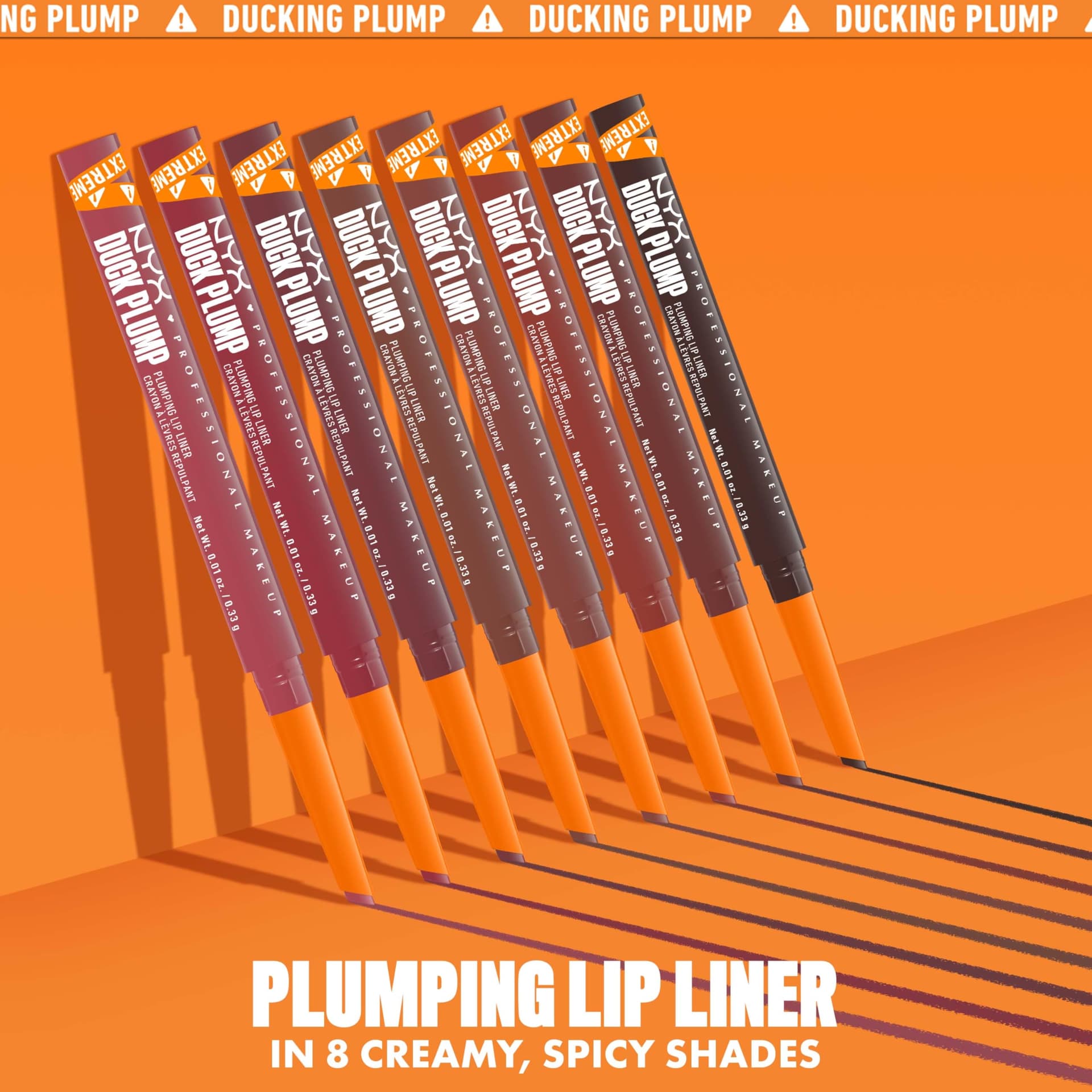 NYX Professional Makeup Duck Plump Liner Tono Flirty Flip (vino), 0.33gr - Delineador de labios voluminizador que dura hasta 16H, infusionado con jengibre picante y pimiento, fórmula vegana thumbnail 8