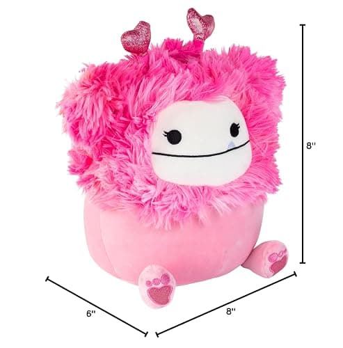 Squishmallow Original 10 Inch Caparinne The Valentine's Day Pink Bigfoot - Official Jazwares Plush - Soft, Cuddly Collectible Stuffed Animal Toy - 2026 Limited Edition - Gift for Boys, Girls, & Kids thumbnail 2
