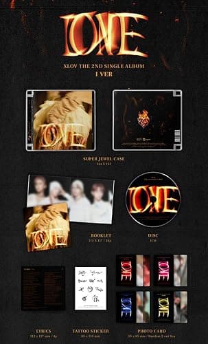 XLOV I ONE 2nd Single Album (JEWEL - I Ver.) thumbnail 2