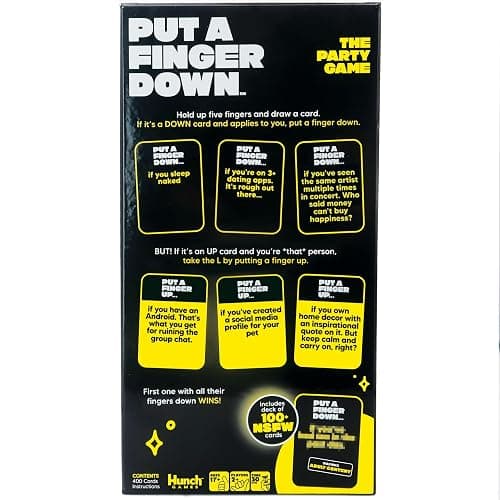Hunch Games Put A Finger Down - Hilarious Party Card Game, Game Night, Parties, Big and Small Groups | Fun Social Icebreaker with 400 Cards for 2+ Players thumbnail 7