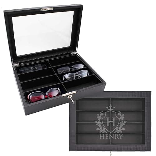 My Personal Memories Custom Personalized Multiple Sunglasses, Eyeglass, Eyewear Cases Organizer Box, 8 Slots thumbnail 5