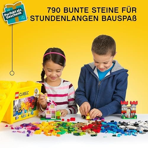 LEGO Classic Große Bausteine-Box mit kreativen Bausteinen, Kamera, Vespa und Bagger als Bauset - Spielzeug zum Bauen - Geschenk zu Weihnachten für Jungen und Mädchen ab 4 Jahren 10698 thumbnail 3