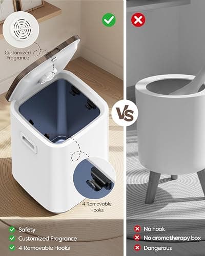Hot Towel Warmers for Bathroom, Large Blanket Warmer for Home, 23L Heated Towel Warmer Bucket with 24h Delay Timer, Safety Child Lock, Auto Shut Off,LED Screen & U-Shaped Light, Luxury Wooden thumbnail 7