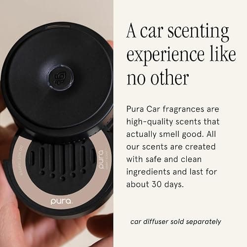 Pura Car Scent Refill - Fragrance for Pura Car Diffuser - Clean & Safe Luxury Diffuser Scent - Long-Lasting Fragrance for 30 Days of Aroma - New Car thumbnail 3