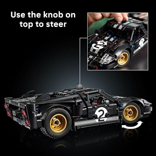 LEGO Technic 1966 Ford GT40 MKII Race Car Building Set for Adults - Collectible Toy W/Realistic Functions & Features for Adult Sports Car Fans, Ages 18+ - Gift Idea for Birthdays - 42223 thumbnail 6