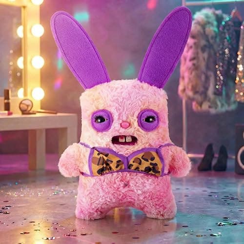 Fuggler Baddies Fuggs 9 Inch (Rabid Rabbit) by ZURU | Funny Ugly Monster with signature teeth; soft & huggable collectible plush; for fans & collectors; gift for tweens & teens thumbnail 2