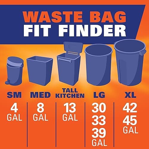 Hefty Ultra Strong 13 Gal Kitchen Trash Bags, White, Lavender Vanilla, 80ct | 13G Tall White Trash Bags with Drawstrings for Kitchen and Home Use, Resists Leaks, Punctures, Rips, Continuous Odor Control thumbnail 8