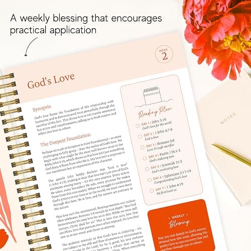 Official Spiral Bible® The Bible in a Year | 52 Week Guided Bible Study & Daily Reading Plan | Spiritual Companion & Journal for Adults & Teens | 8.5" x 11" Notebook thumbnail 7