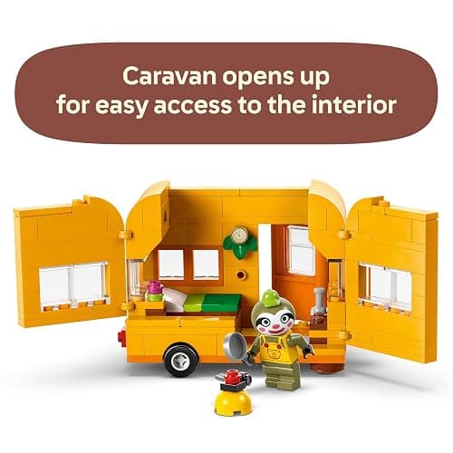 LEGO Animal Crossing Leif's Caravan & Garden Shop Building Toy - Gift for Birthdays - Animal Crossing Toy Figure and Playset for Kids, Girls and Boys, Ages 7+ - 77054 thumbnail 3