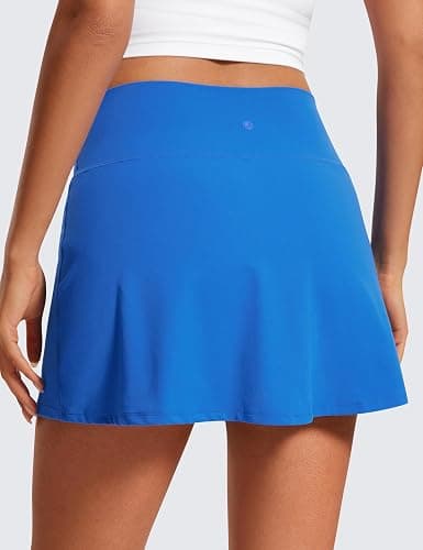 CRZ YOGA Butterluxe High Waisted Tennis Skirts for Women - Mini Lined A Line Golf Casual Skort with Inner Pockets thumbnail 2