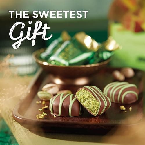 RUSSELL STOVER Valentine's Day Dubai Style Milk Chocolate Candy Pistachio & Kataifi Heart Gift Box, 4.75 oz. thumbnail 6