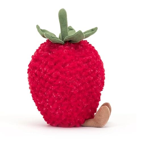 Jellycat Amuseables Strawberry Stuffed Toy, 8 inches - Fruit Plush - Fun Gift Idea thumbnail 7