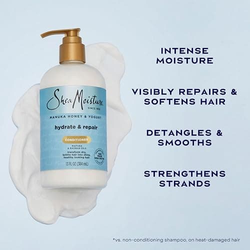 SheaMoisture Hydrate & Repair Condtioner Manuka Honey and Yogurt Conditioner for Damaged Hair Shea Butter Conditioner 13 oz thumbnail 4