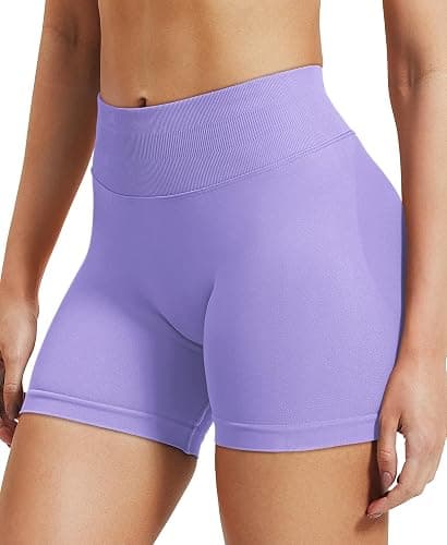 VOYJOY Women Workout Impact Shorts 2.5"/ 3.6"/ 4.5"/ 6" Scrunch Butt Lifting Gym Seamless Booty Biker Shorts thumbnail 5