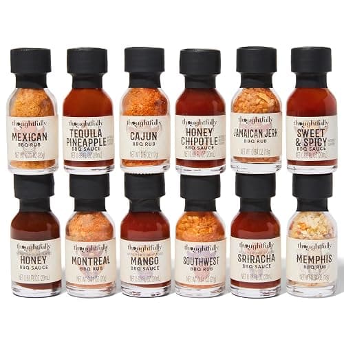 Thoughtfully Gourmet, Western-Themed BBQ Sauce and Rubs Gift Set, Flavors Include Honey BBQ, Montreal BBQ Rub, and More, Great Gift for Men, Set of 12 thumbnail 3