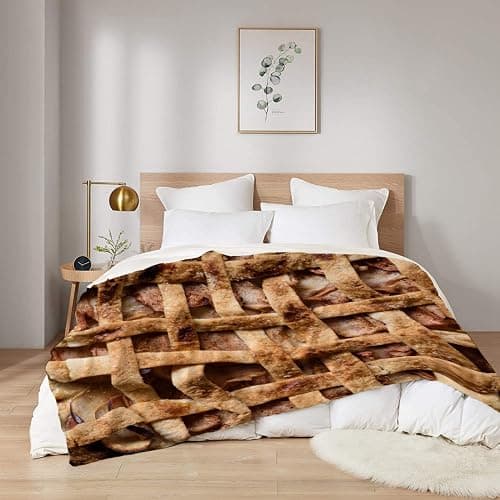 Anydia Apple Pie Blanket Gifts for Lover 40 x 50 Inch for Kid,Apple Pie Fannel Fleece Throw Blanket Super Soft Throws Blanket for Bed Couch Sofa thumbnail 2