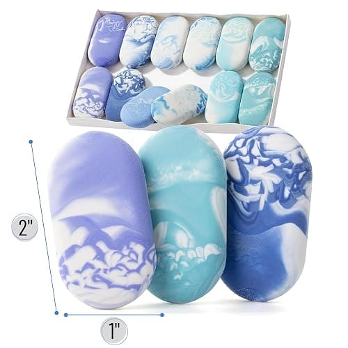 Mr. Pen- Marble Pencil Erasers, 12 Pack, Ocean Breeze Colors, No Smudge Mr Pen Erasers for Pencils thumbnail 3