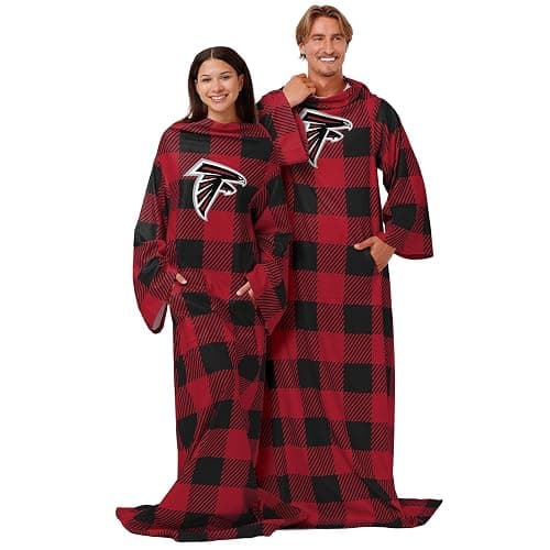 FOCO NFL unisex-adult Nfl Team Logo Oversized Wearable Throw Blanket - Image 1