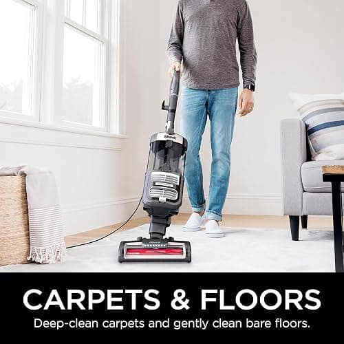 Shark UV730 Navigator Lift-Away Upright Vacuum, PowerFins HairPro Self-Cleaning Brushroll, HEPA Filter with Anti-Allergen Technology, LED Headlights, Swivel Steering, Gray (Renewed) thumbnail 2