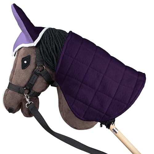 SKIPPI Hobby Horse Blanket and Ear Bonnet - Lilac and Plum, Hobby Horse Accessories thumbnail 5