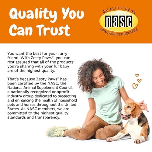 Zesty Paws Dog Allergy Relief- Dog Itching Skin Relief- Dog Probiotics for Itchy Skin and Itchy Ears- Dog Allergy Paw Relief- Dog Allergy Chews- Dog Itch Relief - Dog Skin Allergy Relief - Lamb - 90ct thumbnail 9