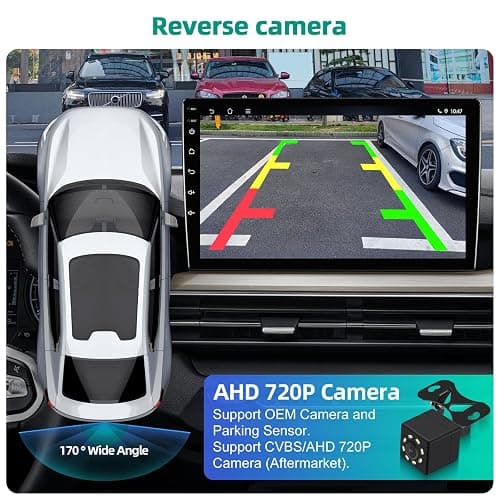 1+32G 10.1-inch Android 13 Car Stereo for Ford Mustang 2010 2011 2012 2013 2014 IPS Touchscreen Screen Car Radio with Carplay & Android Auto Support Backup Camera GPS FM Navi BT SWC thumbnail 6