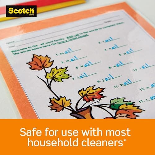 Scotch Thermal Laminating Pouches, for Use with Thermal Laminators, 8.9 x 11.4 Inches, Letter Size Sheets, 100 Count - 100-Pack thumbnail 13