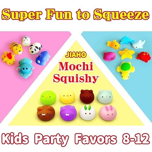 6 Pcs Mochi Squishy Toys for Kids Party Favors, Mini Round Animals Toys Kawaii Squishies for Classroom Prizes, Easter Basket and Goodie Bag Stuffers, Stress Balls Fidget Toys Bulk for Kids thumbnail 7