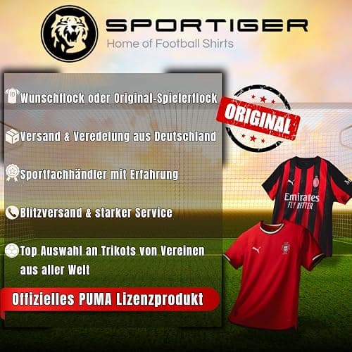 PUMA Original BVB Trikot Kinder [Home 25/26] Offizielles Borussia Dortmund Trikot [Spieler oder Personalisiert] Fußball Trikot Sport Fussball Geschenke Jungen BVB Fanartikel Kinder thumbnail 5