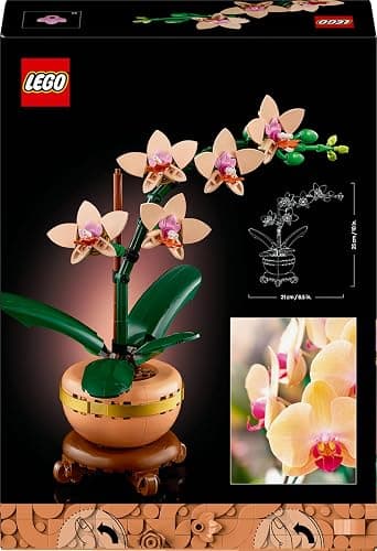 LEGO Botanicals Mini Orchid - Artificial Flowers Set for Adults - Indoor Plant with Terracotta Style Flowerpot - Christmas Home Decor - Gift for Women and Men - 10343 thumbnail 12