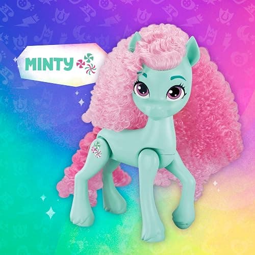 My Little Pony Dolls Rainbow Celebration, 6 Pony Figure Set, 5.5-Inch Dolls, Toys for 3 Year Old Girls and Boys, Unicorn Toys (Amazon Exclusive) thumbnail 11
