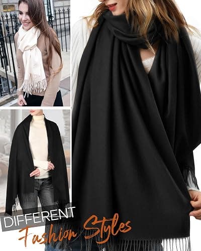 FURTALK Winter Scarf for Women Pashmina Shawl Wraps Soft Warm Fashion Blanket Scarves Gifts thumbnail 3