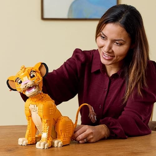LEGO ǀ Disney Young Simba the Lion King - Collectible Animal Figure Building Set - Nostalgic Gift for Mothers - Home or Office Décor Model Kit for Adults - 43247 thumbnail 9