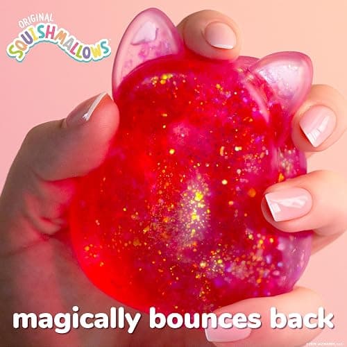 Original Squishmallows™ SLIMYGLOOP Pink Gelli Gels™, Slow Rising Sensory Squeeze Toy with Glitter, Gel Filled Fidget Toys thumbnail 3