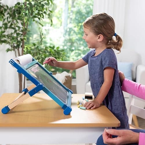 Melissa & Doug Deluxe Double-Sided Tabletop Easel, Arts & Crafts, 42 Pieces, 17.5” H x 20.75” W x 2.75” L, Great Gift for Girls and Boys 3, 4, 5 Year Olds and Up thumbnail 2