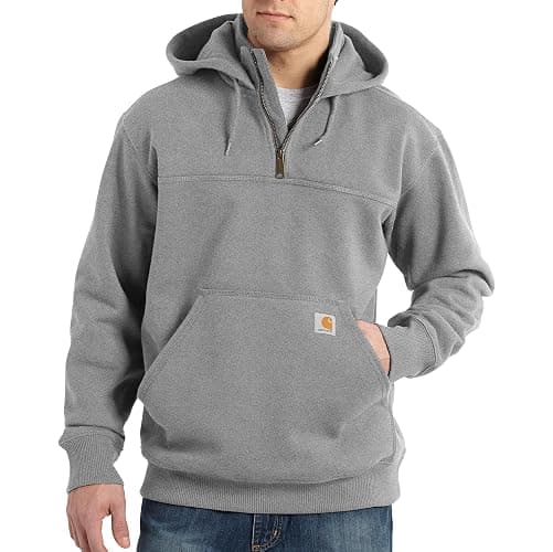 Carhartt mens Rain Defender Loose Fit Heavyweight Quarter-zip Sweatshirt - Image 1