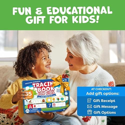 Preschool Learning Activities - Letter Tracing Books for Kids Ages 3-5 - Toddler Handwriting Practice - Learning Books for 4 Year Olds, Educational Learning Toys for 3 Year Old - 4 Year Old Boy Toys thumbnail 8