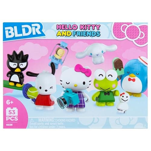BLDR Hello Kitty and Friends Minifigures 6-Pack - Amazon Exclusive - Hello Kitty, Cinnamoroll, Pochacco, Tuxedosam, Keroppi, & Badtz-Maru - 8+, 0226 thumbnail 3
