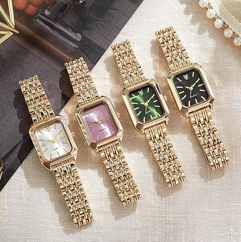 BESTKANG Watches for Women Wrist Watches Steel Strap Womens Watch Casual Fashion Simple Square Quartz Wristwatch thumbnail 3