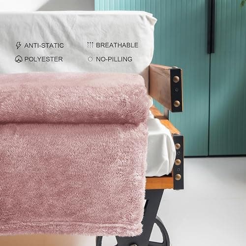 Exclusivo Mezcla Plush Fuzzy Fleece Throw Blanket Extra Large, Super Soft thumbnail 6