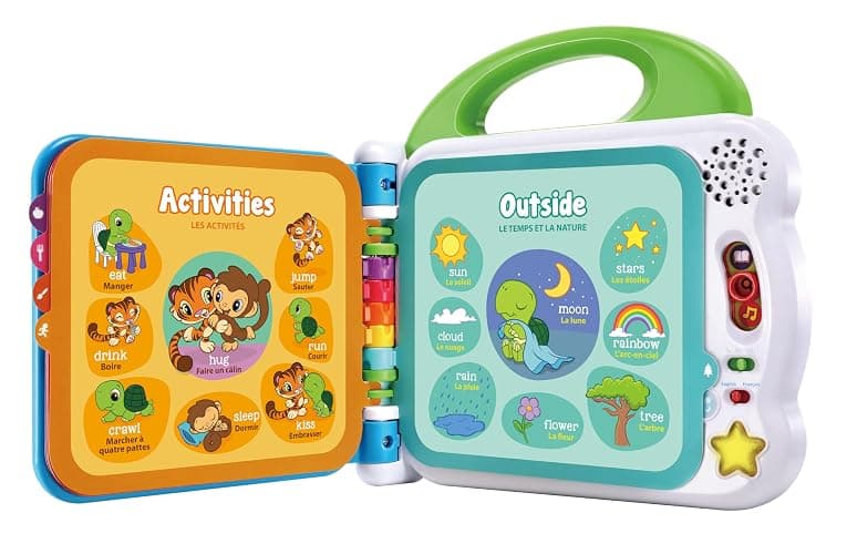 LeapFrog 601503 Learning Friends 100 Words Baby Book Educational and Interactive Bilingual Playbook Toy Toddler and Pre School Boys & Girls 1, 2, 3, 4+ Year Olds, Multi-Colour, One Size thumbnail 4