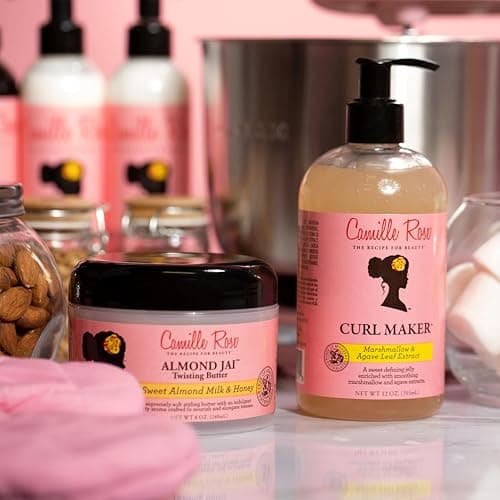 Camille Rose Curl Maker, Smoothing and Nourishing Curly Hair Gel with Aloe, for All Hair Types and Textures, 12 fl oz thumbnail 6