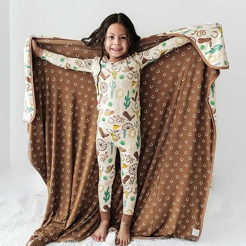 Little Sleepies Two-Piece Pajama Set for Boys & Girls, Soft Viscose from Bamboo Toddler Pajamas for Kids, Family Matching PJs thumbnail 9