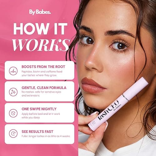 ByBabes Lash CEO Eyelash Growth Serum | Prostaglandin-Free Rapid Brow & Lash Serum For Growth, Lift & Thickness | See Fuller Looking, Healthier Eyebrows & Eyelashes In 4-6 Weeks | UK Made thumbnail 7