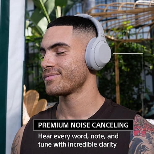 Sony WH-1000XM4 Wireless Premium Noise Canceling Overhead Headphones with Mic for Phone-Call and Alexa Voice Control, Black WH1000XM4 thumbnail 2