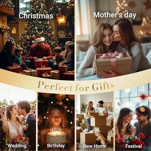 Marycele Candle Warmer Lamp for Yankee Candles, Christmas Birthday Gifts for Mom Women Sister Her, House Warming Gifts, Thanksgiving Decorations for Office Room Home Decor, Clear Wax Warmer with Timer thumbnail 8