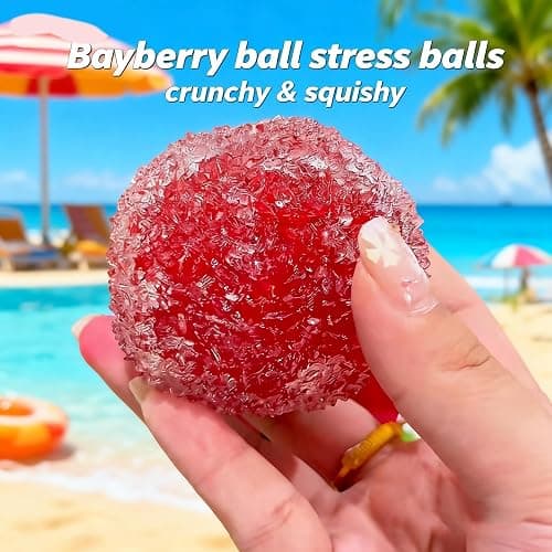 Crunchy Squishy Stress Ball, Waxberry moldable Crunchy Stress Balls,Ice Skin Fidget Sensory Toys, Satisfying Squishy Relaxing Fidget(1pcs) thumbnail 3